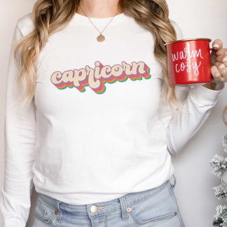 Capricorn Astrology Birthday Gift Zodiac Sign T-Shirt