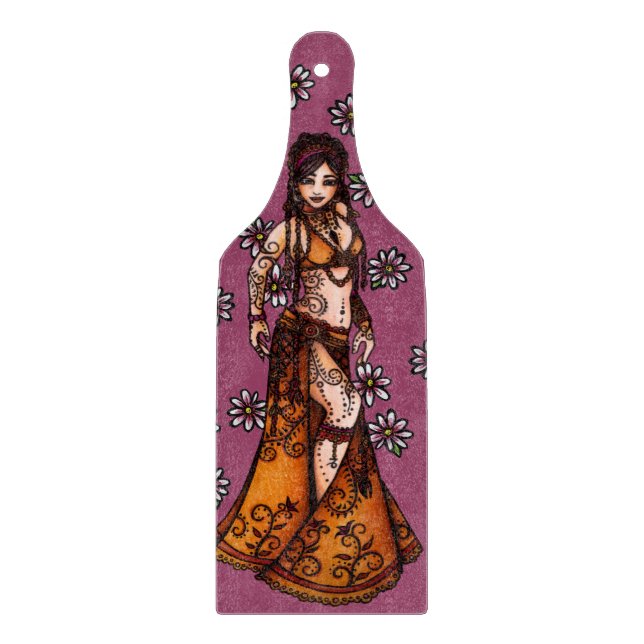 Capricorn Belly Dancer Goddess Zodiac Bellydance   Cutting Board (Front)