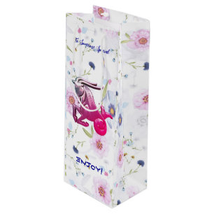 Capricorn Birthday Wine Gift Bag