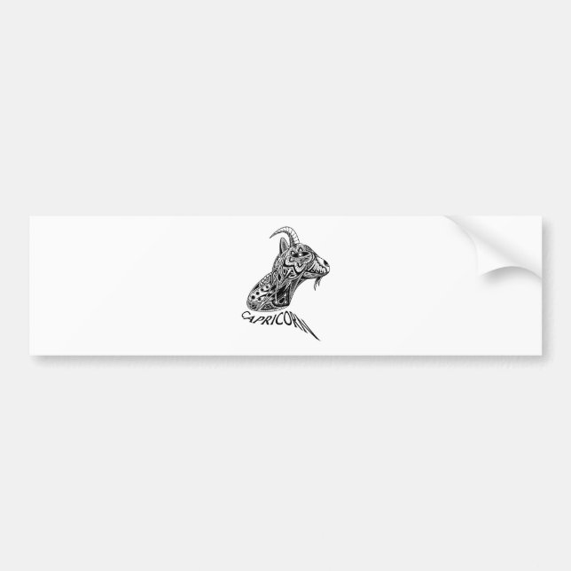 Capricorn Bumper Sticker (Front)