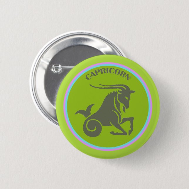 Capricorn Button (Front & Back)