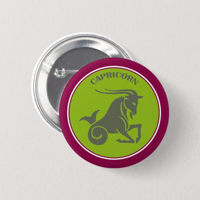 Capricorn Button (Front & Back)