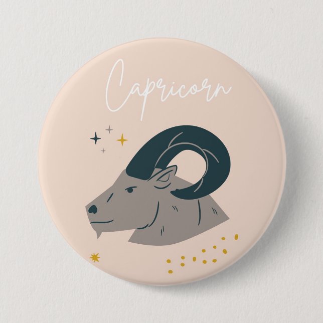 Capricorn button badge  (Devant)