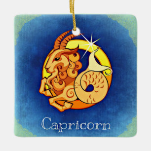 Capricorn Ceramic Ornament