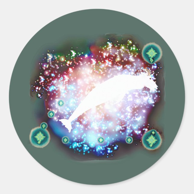 Capricorn Classic Round Sticker (Front)