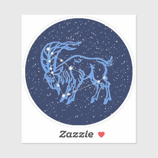 Capricorn Constellation and Zodiac Sign with Stars (Sheet)