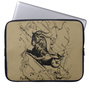 Capricorn Constellation Map Hevelius circa 1690 Laptop Sleeve