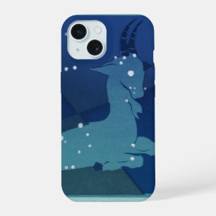 Capricorn Constellation, Vintage Zodiac, Astrology iPhone 15 Case