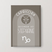 Capricorn Custom Birthday Zodiac - Modern Design