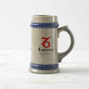 Capricorn, December 22 - January 19 Beer Stein