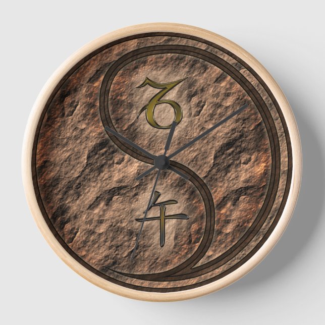 Capricorn & Earth Horse Clock (Front)