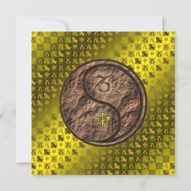 Capricorn & Earth Monkey Card (Front)