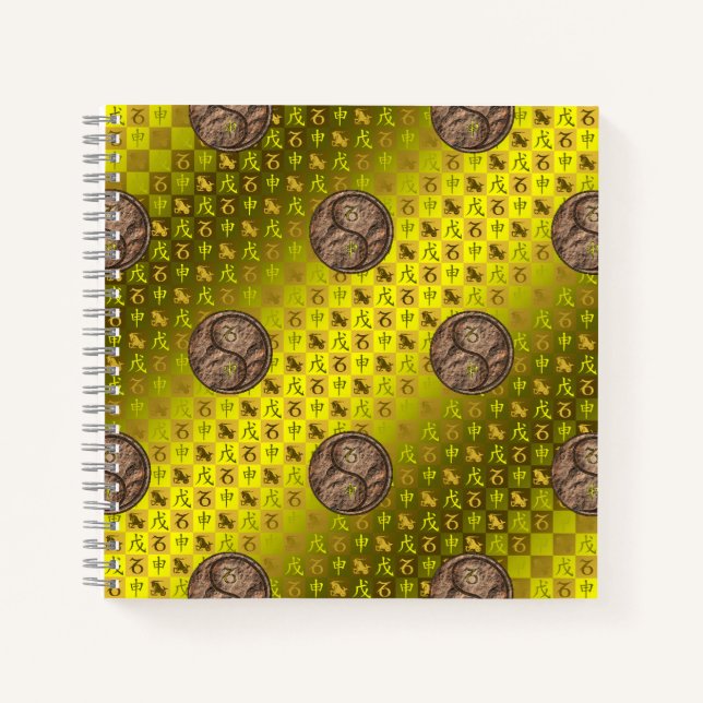 Capricorn & Earth Monkey Notebook (Front)