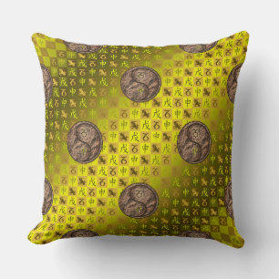 Capricorn & Earth Monkey Throw Pillow