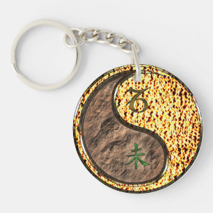 Capricorn & Fire Goat Keychain