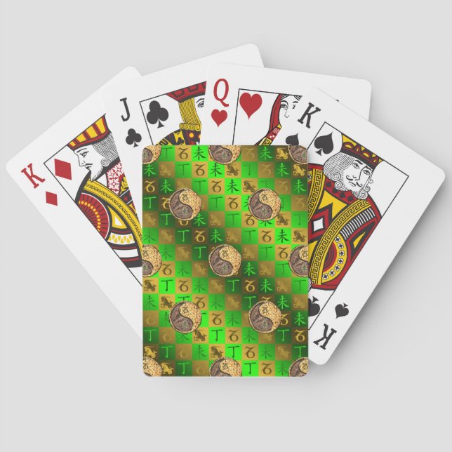 Capricorn & Fire Goat Playing Cards (Back)