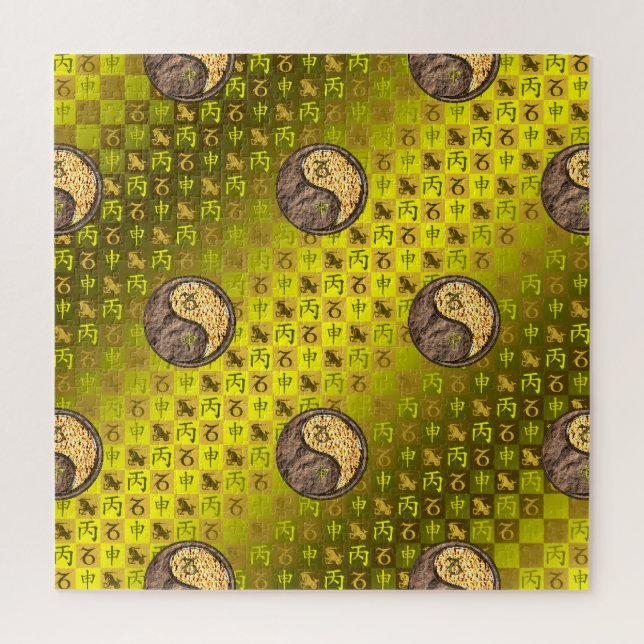 Capricorn & Fire Monkey Jigsaw Puzzle (Vertical)