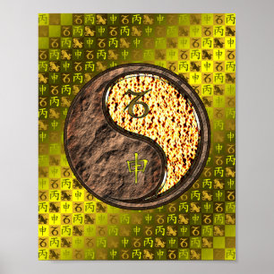 Capricorn & Fire Monkey Poster