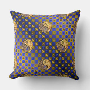 Capricorn & Fire Ox Throw Pillow