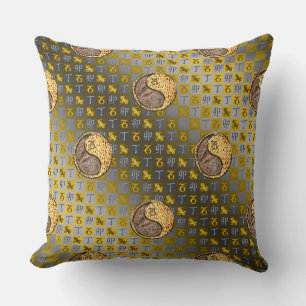 Capricorn & Fire Rabbit Throw Pillow