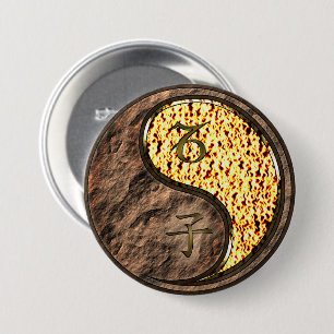 Capricorn & Fire Rat 3 Inch Round Button