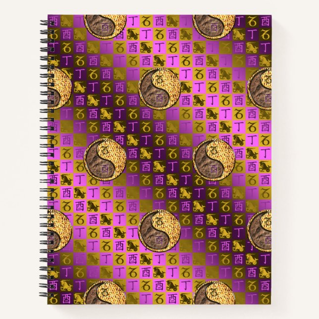 Capricorn & Fire Rooster Notebook (Front)