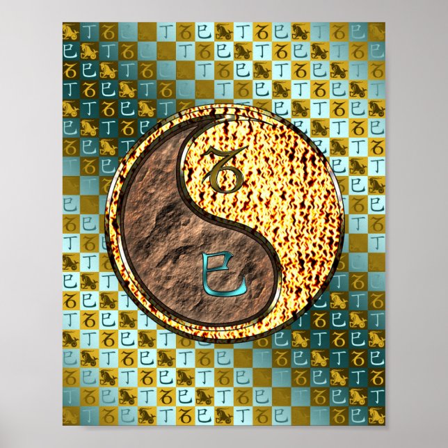 Capricorn & Fire Snake Poster (Front)