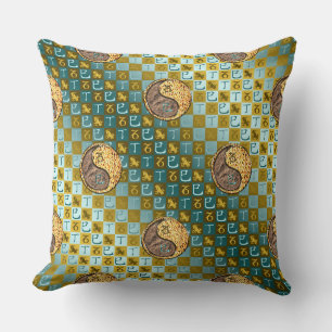 Capricorn & Fire Snake Throw Pillow