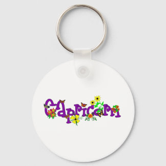 Capricorn Flowers Keychain