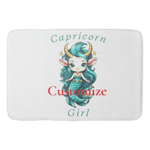 Capricorn Girl Mermaid Thunder_Cove Bath Mat