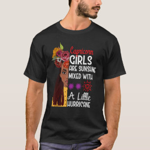 Capricorn Girls Are Sunshine Mixed Little Hurrican T-Shirt