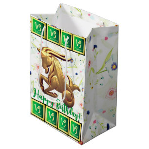 Capricorn - Happy Birthday Medium Gift Bag
