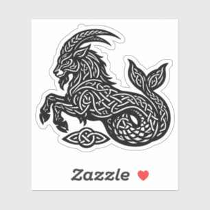 Capricorn — Haunted Ink Zodiac Goat‑Fish