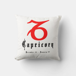 Capricorn, Horoscope, zodiac, astrology Throw Pillow