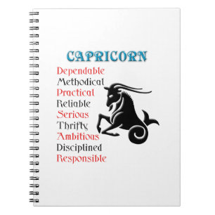 Capricorn Horoscope Zodiac Sign Notebook