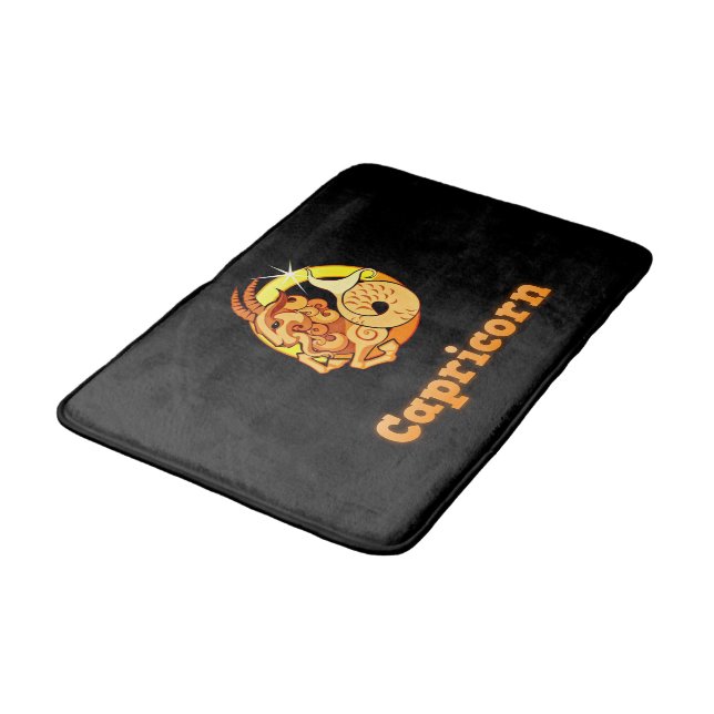 Capricorn illustration bath mat (Angled)