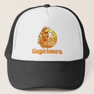 Capricorn illustration trucker hat