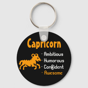 Capricorn Keychain
