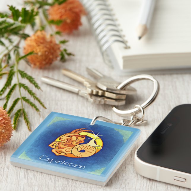 Capricorn Keychain (Front Right)