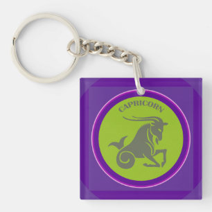 Capricorn Keychain