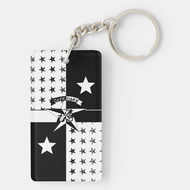 Capricorn Keychain (Back)