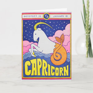 Capricorn Letterpress Card