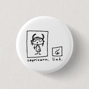 capricorn + lint 1 inch round button