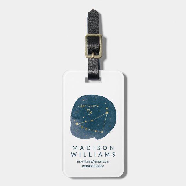 Capricorn Luggage Tag (Front Vertical)