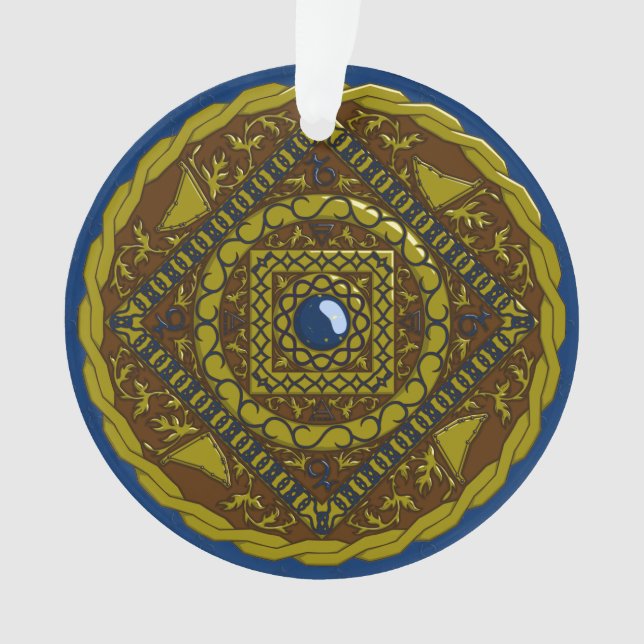 Capricorn Mandala Acrylic Ornament (Front)