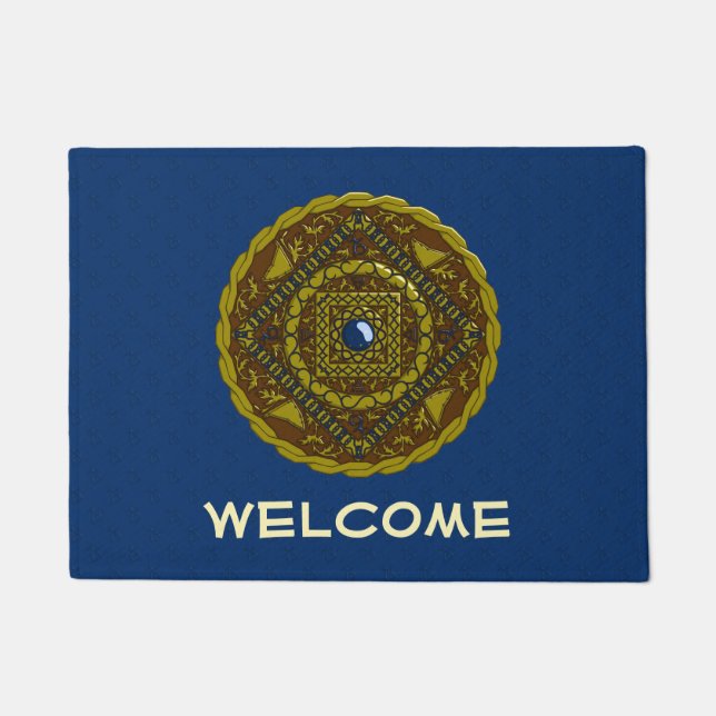 Capricorn Mandala Doormat (Front)