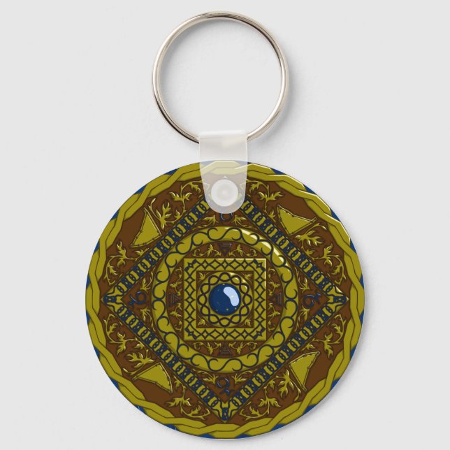 Capricorn Mandala Keychain (Front)