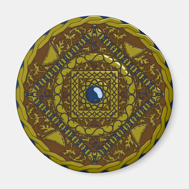 Capricorn Mandala Magnet (Front)