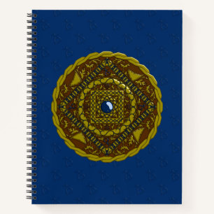 Capricorn Mandala Spiral Notebook