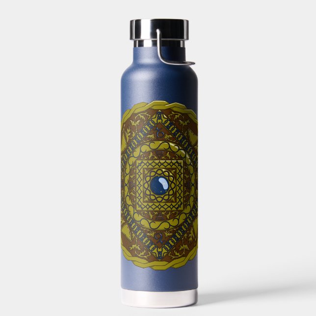 Capricorn Mandala Water Bottle (Left)